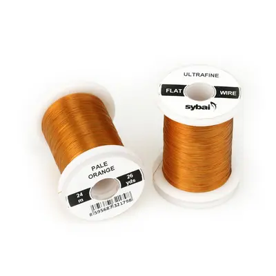 Sybai Drátek Flat Colour Wire Ultrafine Pale Orange