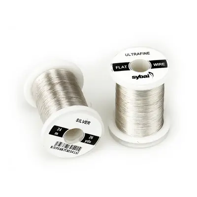 Sybai Drátek Flat Colour Wire Ultrafine Silver