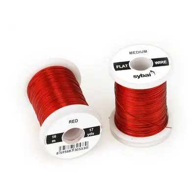 Sybai Drátek Flat Colour Wire Medium Red