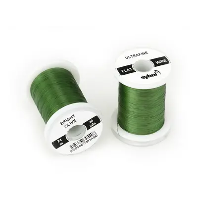 Sybai Drátek Flat Colour Wire Ultrafine Bright Olive