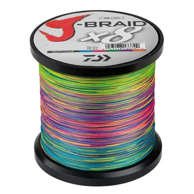 Daiwa Pletená Šňůra J-Braid Barva Multi Color 1m Nosnost: 36kg, Průměr: 0,35mm