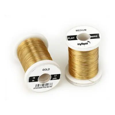 Sybai Drátek Flat Colour Wire Medium Gold