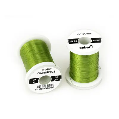 Sybai Drátek Flat Colour Wire Ultrafine Bright Chartreuse