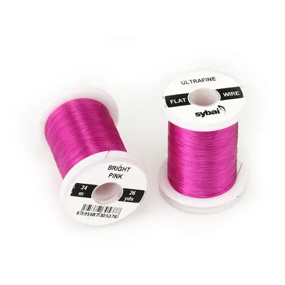 Sybai Drátek Flat Colour Wire Ultrafine Bright Pink