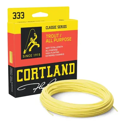 Cortland Muškařská Šňůra 333 Classic Trout All Purpose Yellow Fresh WF 90ft Aftma: #3