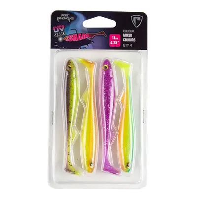 Fox Rage Gumová Nástraha Slick Shad UV Mixed Colour Packs Délka: 11cm, Počet kusů: 4ks