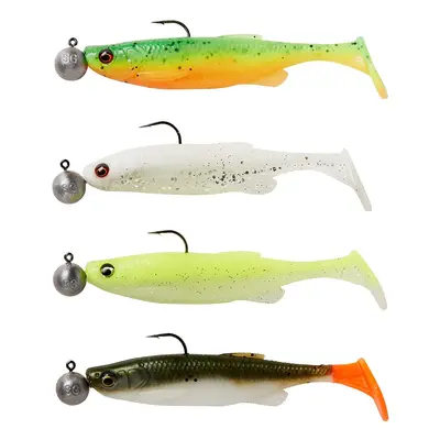 Savage Gear Gumová Nástraha Fat Minnow T Tail RTF Darkwater Mix 4 ks Délka: 10,5cm, Počet kusů: 