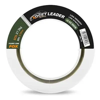 Fox Vlasec Exocet Pro Low Vis Green Leader Délka: 80m, Nosnost: 27,3kg, Průměr: 0,70mm