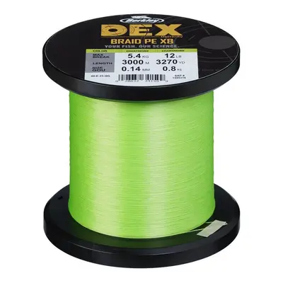 Berkley Pletená Šňůra DEX x8 Chartreuse 1m Nosnost: 9kg, Průměr: 0,12mm