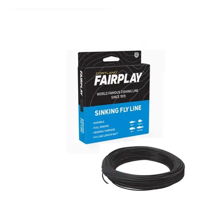 Cortland Muškařská Šňůra FairPlay Sinking TYPE 2 Black Fresh Salt WF 84ft Aftma: #6