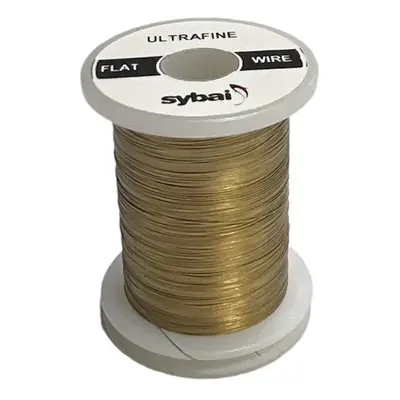 Sybai Drátek Flat Colour Wire Ultrafine Pale Gold