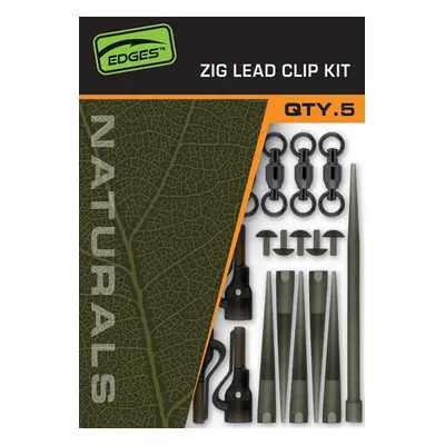 Fox Montáž Naturals Zig Lead Clip Kit 5 ks