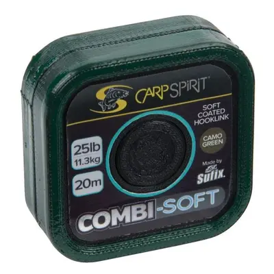 Carp Spirit Šňůrka Combi-Soft Coated Braid Camo Green 20m Nosnost: 35lb