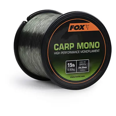 Fox Vlasec Carp Mono Low-Vis Green 1000m Nosnost: 18lb, Průměr: 0,35mm