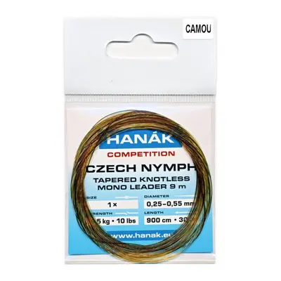 Hanák Competition Hanák Francouzský Návazec Czech Nymph Monofilní Ujímaný 9m Barva: camou