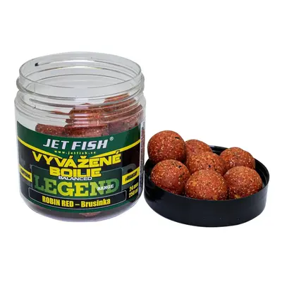 Jet Fish Vyvážené Boilie Legend Range Robin Red Brusinka 250ml Hmotnost: 250ml, Průměr: 20mm