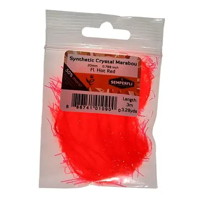 Semperfli Syntetické Marabou Synthetic Crystal Marabou Fl Hot Red