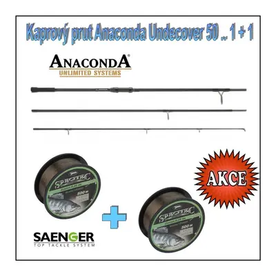 Kaprový prut Anaconda Undercover 50 .. 1 + 1