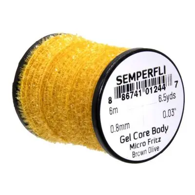 Semperfli Šenylka Gel Core Body Micro Fritz Brown Olive 0,8mm