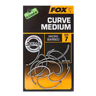 Fox Háčky EDGES Curve Shank Medium 10ks Velikost háčku: #6