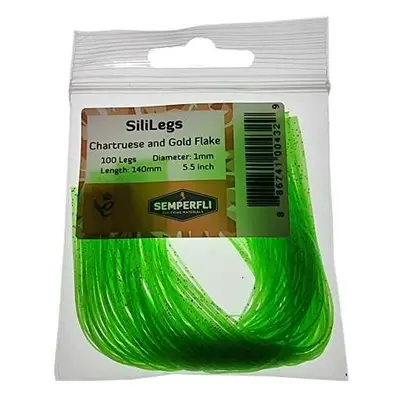 Semperfli Silikonové Nožičky SiliLegs Chartreuse & Gold Flake