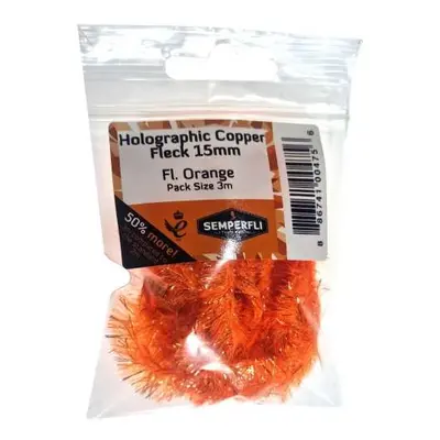 Semperfli Šenylka Copper Tinsel Fleck Large Fl Orange 15mm