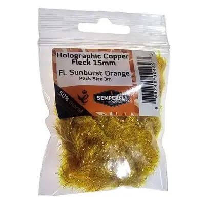 Semperfli Šenylka Copper Tinsel Fleck Large Fl Sunburst Orange 15mm