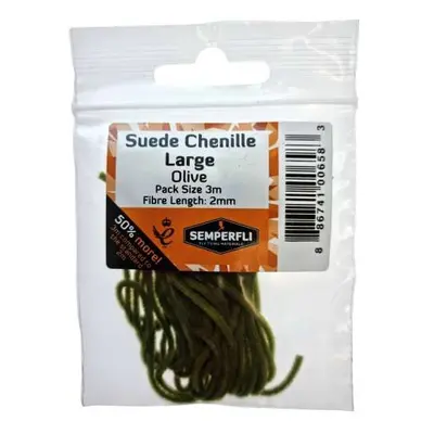 Semperfli Šenylka Suede Chenille Large Olive 2mm