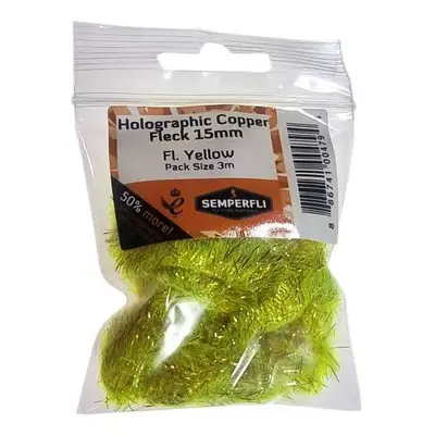 Semperfli Šenylka Copper Tinsel Fleck Large Fl Yellow 15mm