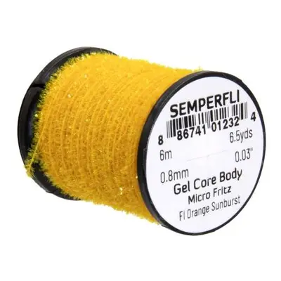 Semperfli Šenylka Gel Core Body Micro Fritz Fl. Orange Sunburst 0,8mm