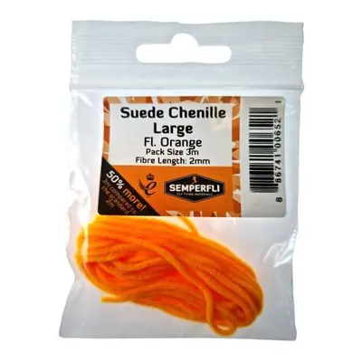 Semperfli Šenylka Suede Chenille Large Fl Orange 2mm