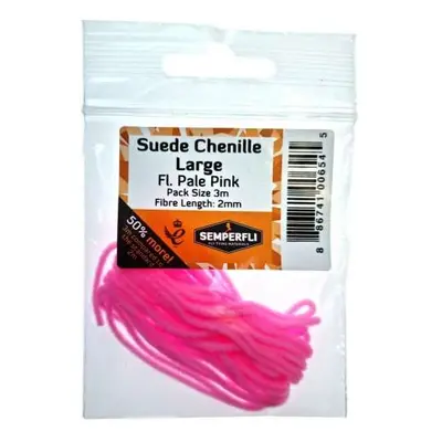 Semperfli Šenylka Suede Chenille Large Fl Pale Pink 2mm