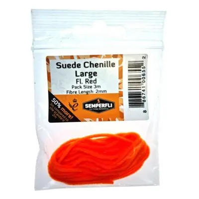 Semperfli Šenylka Suede Chenille Large Fl Red 2mm