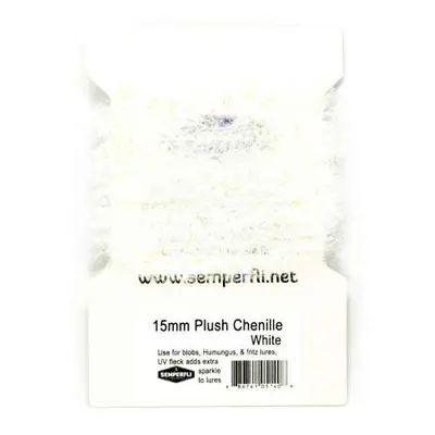 Semperfli Šenylka Plush Transluscent Chenille White 15mm