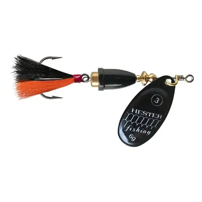 Hester Fishing Třpytka Black Scales W Blk-Orange Hmotnost: 4g, Velikost: 2