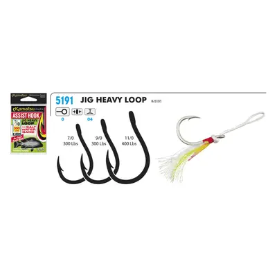 Kamatsu Háčky Assis Hook Jig Heavy Loop 2ks Nosnost: 400lb, Velikost háčku: #11/0