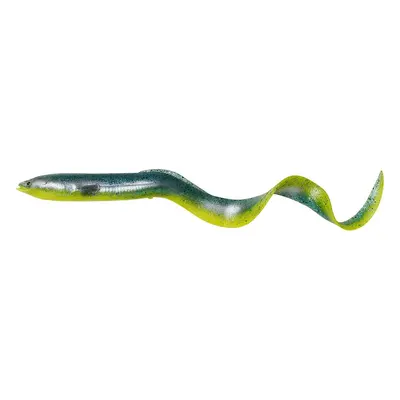 Savage Gear Gumová Nástraha 3D Real Eel Bulk Green Yellow Délka: 15cm, Hmotnost: 12g