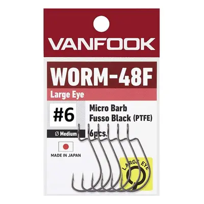 Vanfook Háčky Worm 48F Big Eye Počet kusů: 8ks, Velikost háčku: #6