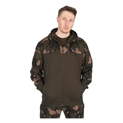 Fox Mikina LW Khaki Camo Split Zip Hoody