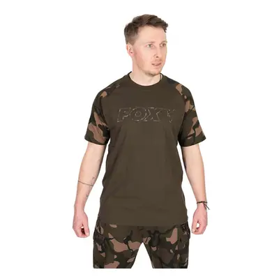 Fox Tričko Khaki Camo Outline T-Shirt