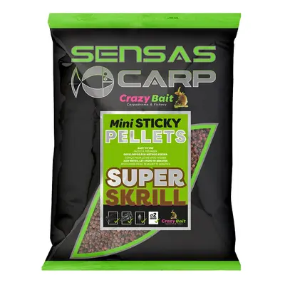 Sensas Pelety Mini Sticky 700g Hmotnost: 700g, Průměr: 2mm, Příchuť: Super Krill