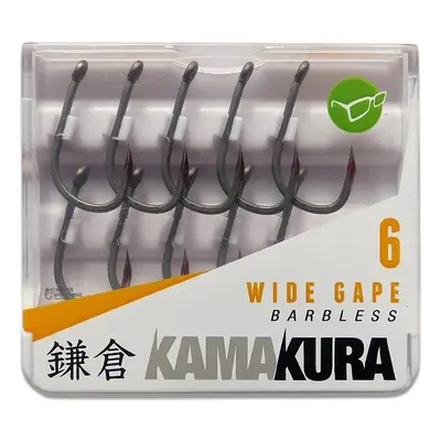 Korda Háčky Kamakura Wide Gape Barbless 10ks Velikost háčku: #8