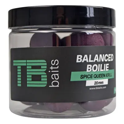 TB Baits Vyvážené Boilie Balanced + Atraktor Spice Queen Krill 100g Průměr: 24mm