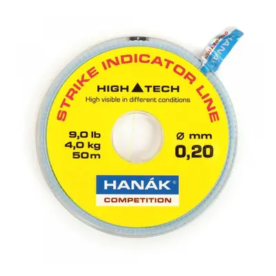 Hanák Competition Hanák Vlasec Strike Indicator Line 50 m Barva: fluo žlutý, Nosnost: 4kg, Průmě