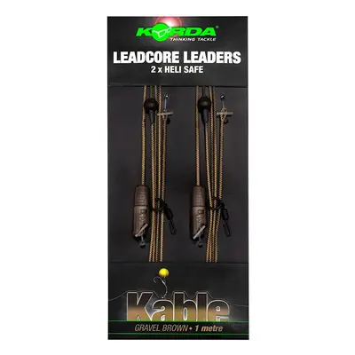 Korda Olověná Montáž Leadcore Leader Heli Safe 1m 2ks Barva: Gravel