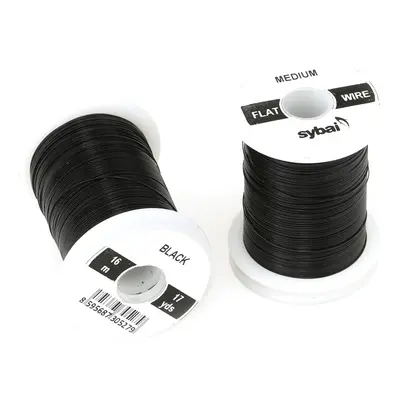 Sybai Barevný Drátek Flat Colour Wire Medium Black