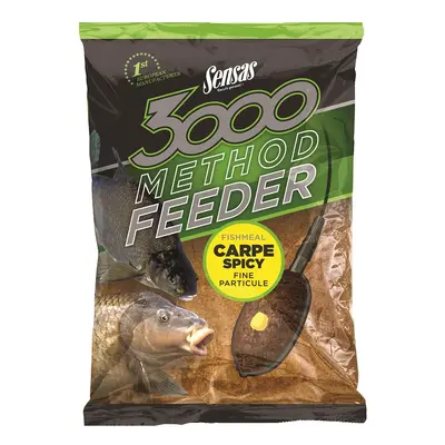 Sensas Krmení 3000 Method Feeder 1kg Hmotnost: 1kg, Příchuť: Carpe Spicy