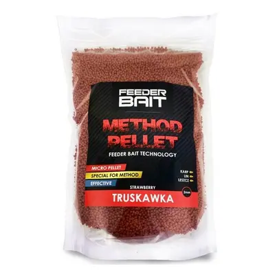 FeederBait Method Pellet 2mm 800g Průměr: 2mm, Příchuť: Jahoda