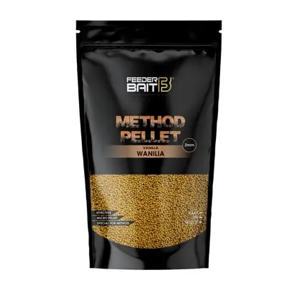 FeederBait Method Pellet 2mm 800g Průměr: 2mm, Příchuť: Vanilka