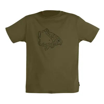 Avid Carp Tričko Icon T-Shirt Khaki